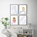 Mermaids Girls Bathroom Printable Art Set Download Mermaids - Etsy