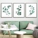Watercolor Greenery Printable Set of 3 Plants Art Set Prints - Etsy