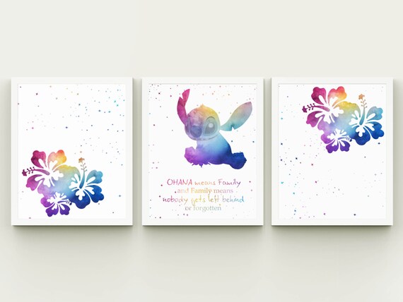 Citation Ohana Signifie Famille Disney Inspire Imprimable Etsy