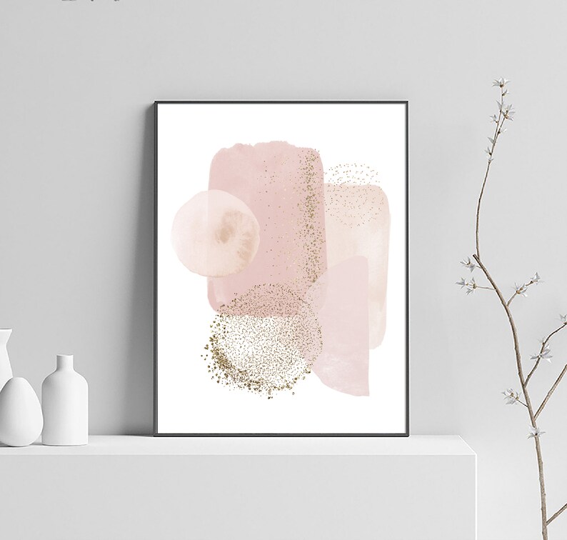 Grabados abstractos conjunto de arte de 2 Descargar grabados | Etsy