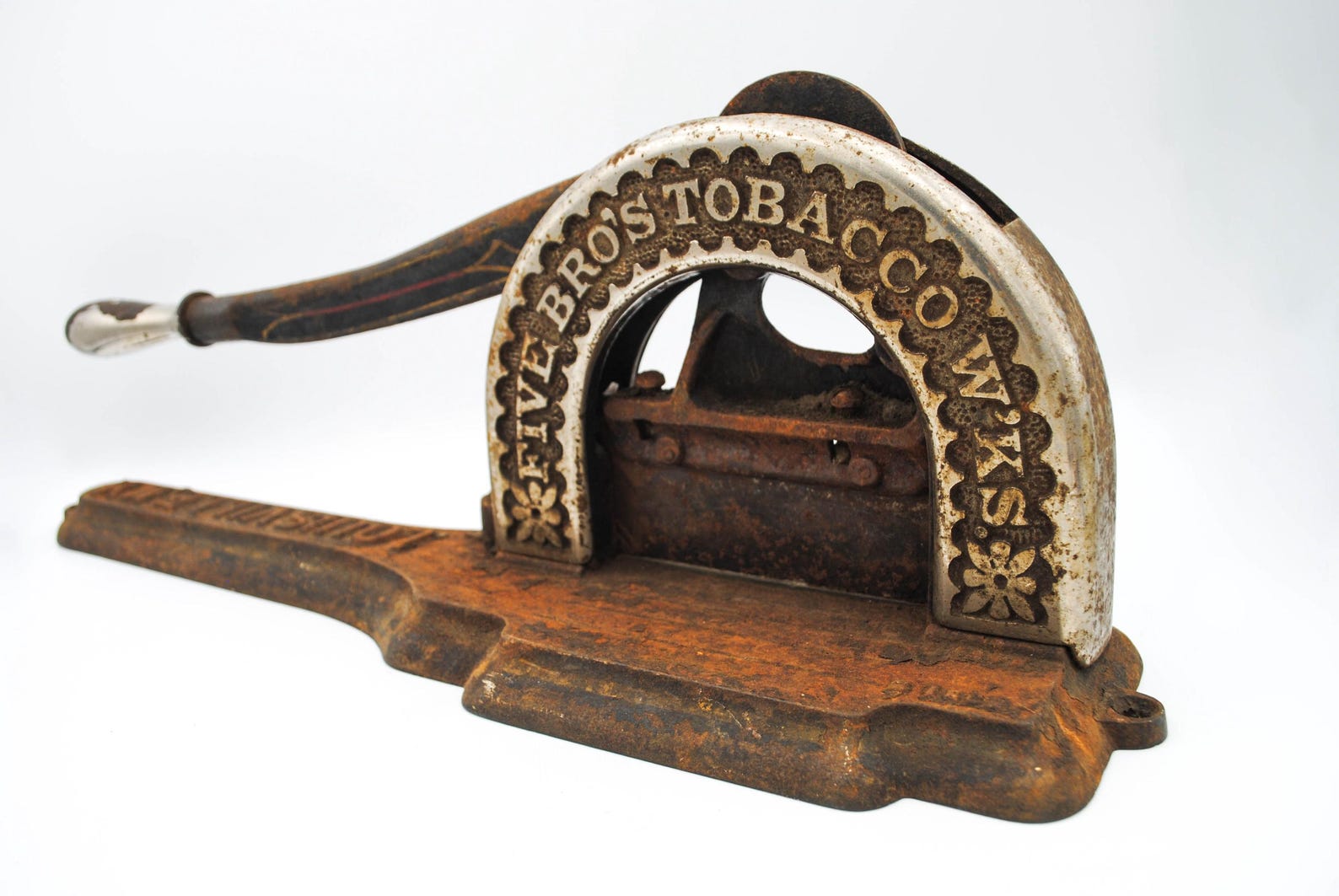 Finzer Machine RARE Antique 1885 John Finzer & Bro's Plug Tobacco Cutter, Made in USA ...