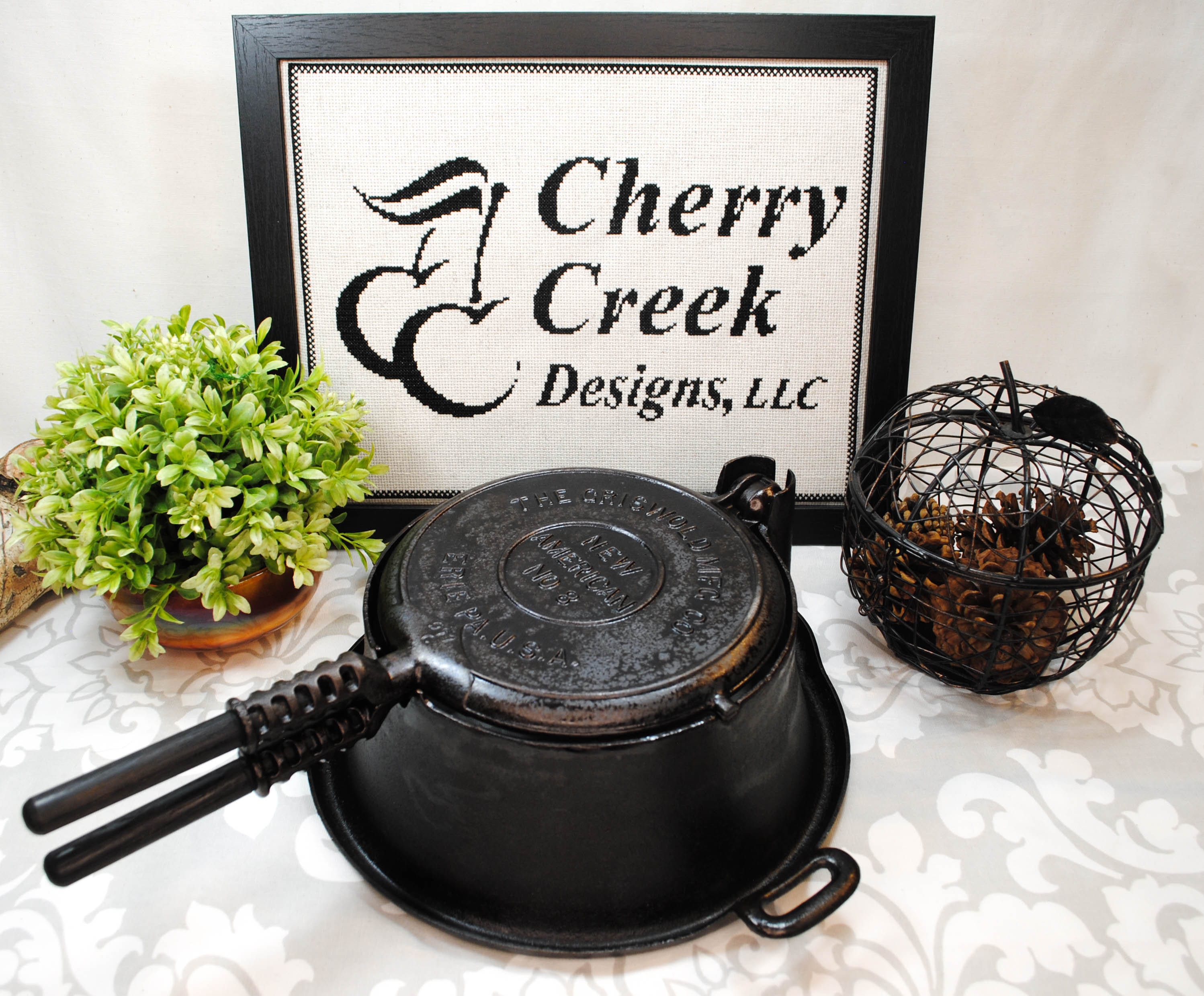 Griswold Waffle Iron No. 9 - Etsy