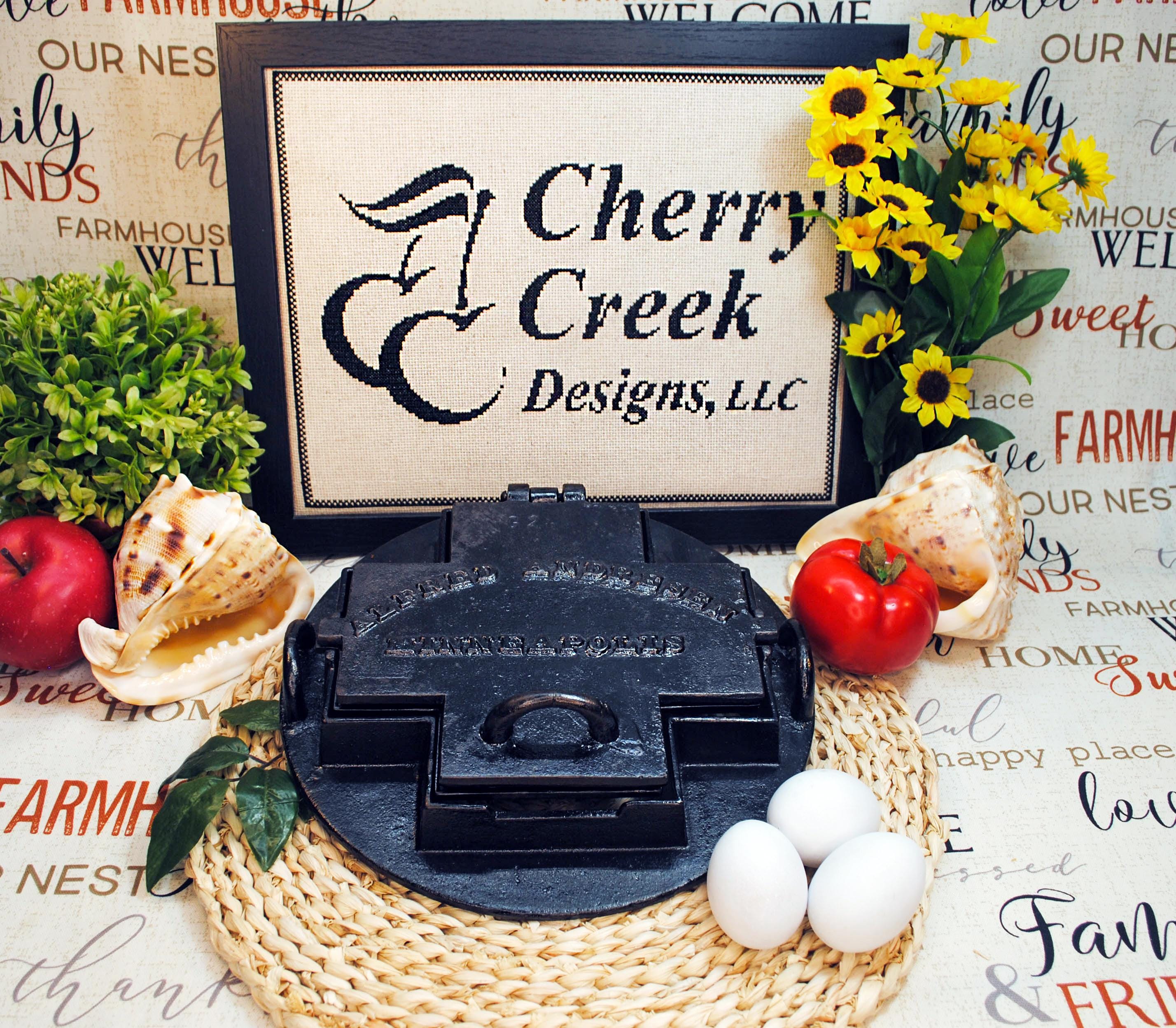 Vintage Alfred Andersen Cast Iron Pizzelle Iron, Krumkake Maker - Etsy