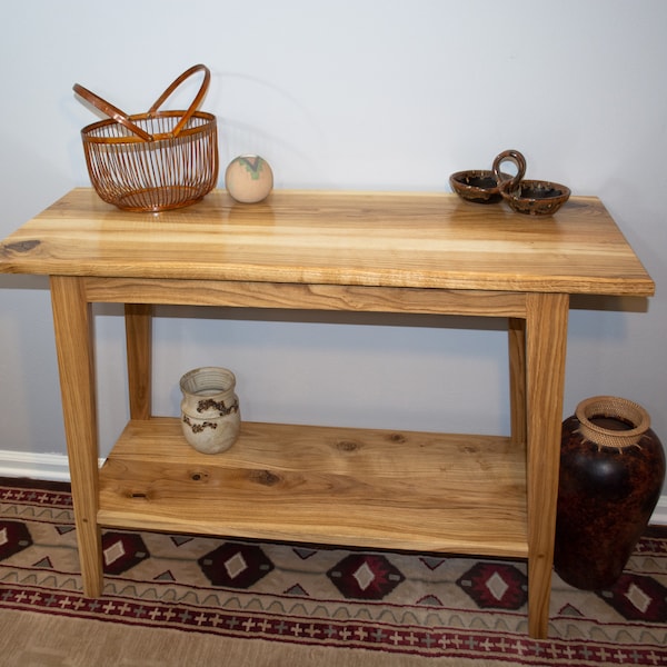 Handmade Side Table, English Oak, Console Table, Sofa Table, Side Table, Custom End Table, Farmhouse Country Table