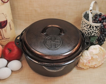 Vintage Lodge #8 Cast Iron Dutch Oven – Mimi's Attic Ithaca