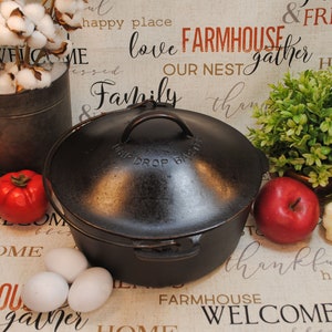 NICE Wagner Ware No. 8 Drip Drop Baster Dutch Oven, p/n 1268K, Vintage Cookware Camp Cookware