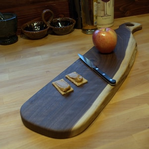 Hand Made Cutting Board, Serving Board, Wooden Board, Kitchen Board, Live Edge Board