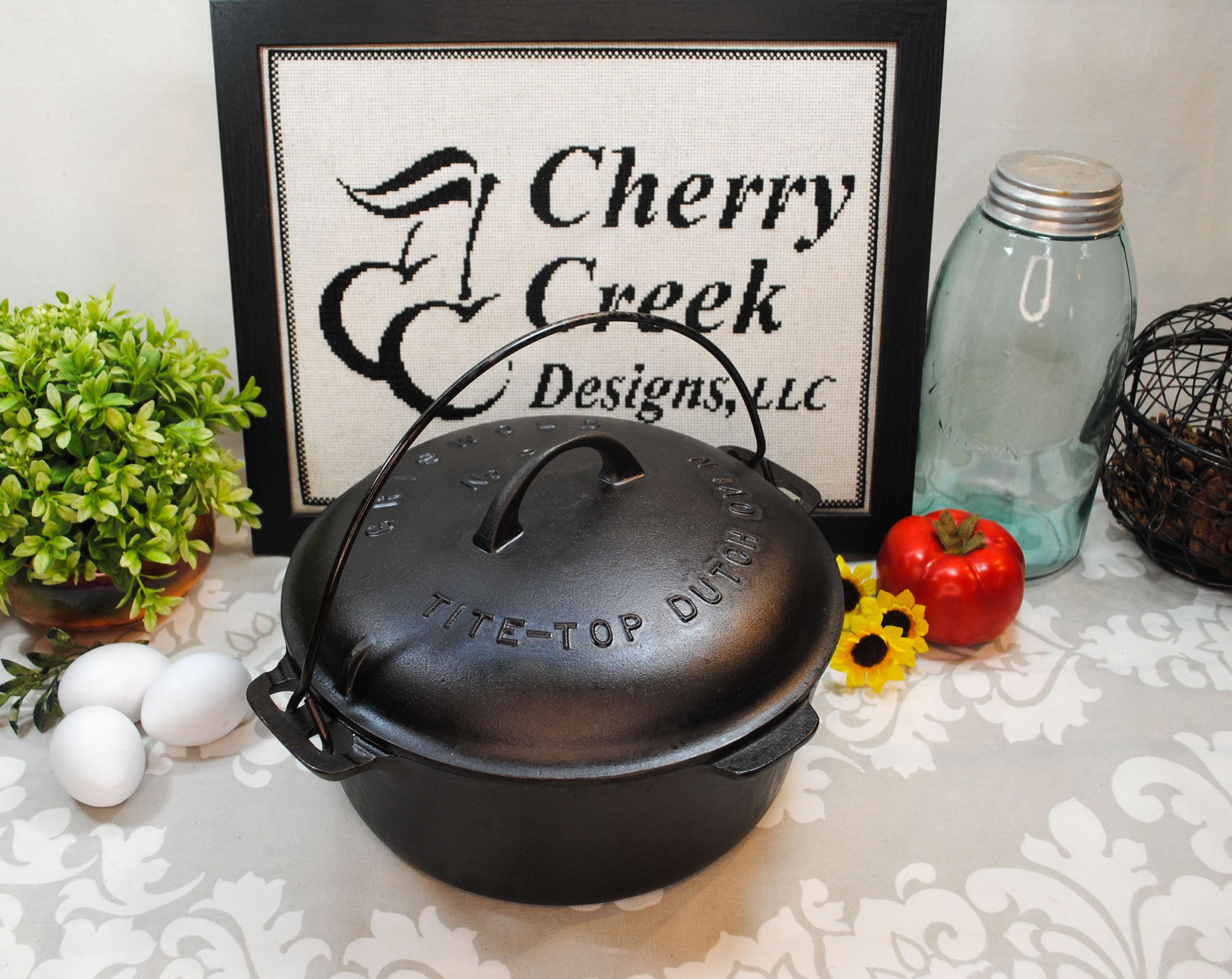 Griswold Dutch Oven No 8 - Etsy Griswold Dutch Oven No 8 - Etsy