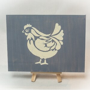 Hand Painted Chicken or Cow Shelf Signs, Decorative Displays, Country or Farmhouse Decor image 2