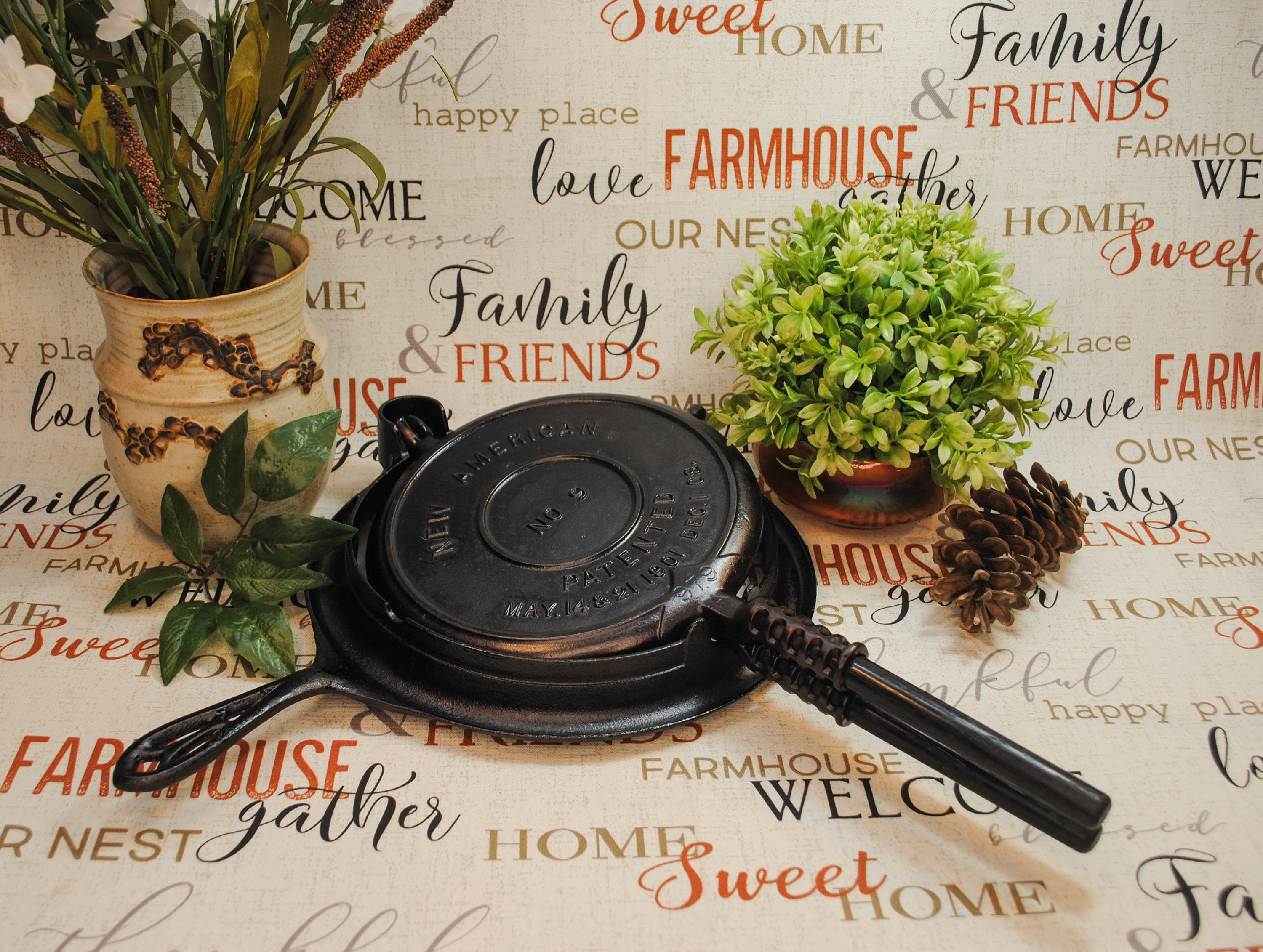 Griswold Waffle Iron No. 9 - Etsy