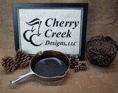 NICE Griswold No. 5 Large Logo Skillet, Chrome Plated, Cast Iron Skillet, c n 724A, Vintage Fry Pan, Camp Skillet, Camp Fry Pan