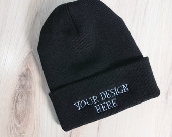 I LEFT MY HEART IN KAZAKHSTAN Custom Personalized Embroidery Embroidered Beanie