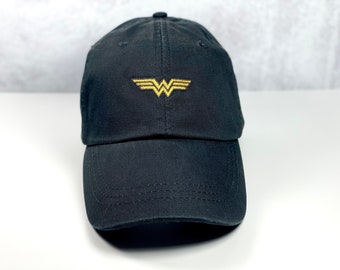 Wonder Woman Baseball Cap,Wonder Woman Logo Hat,Embroidered Design