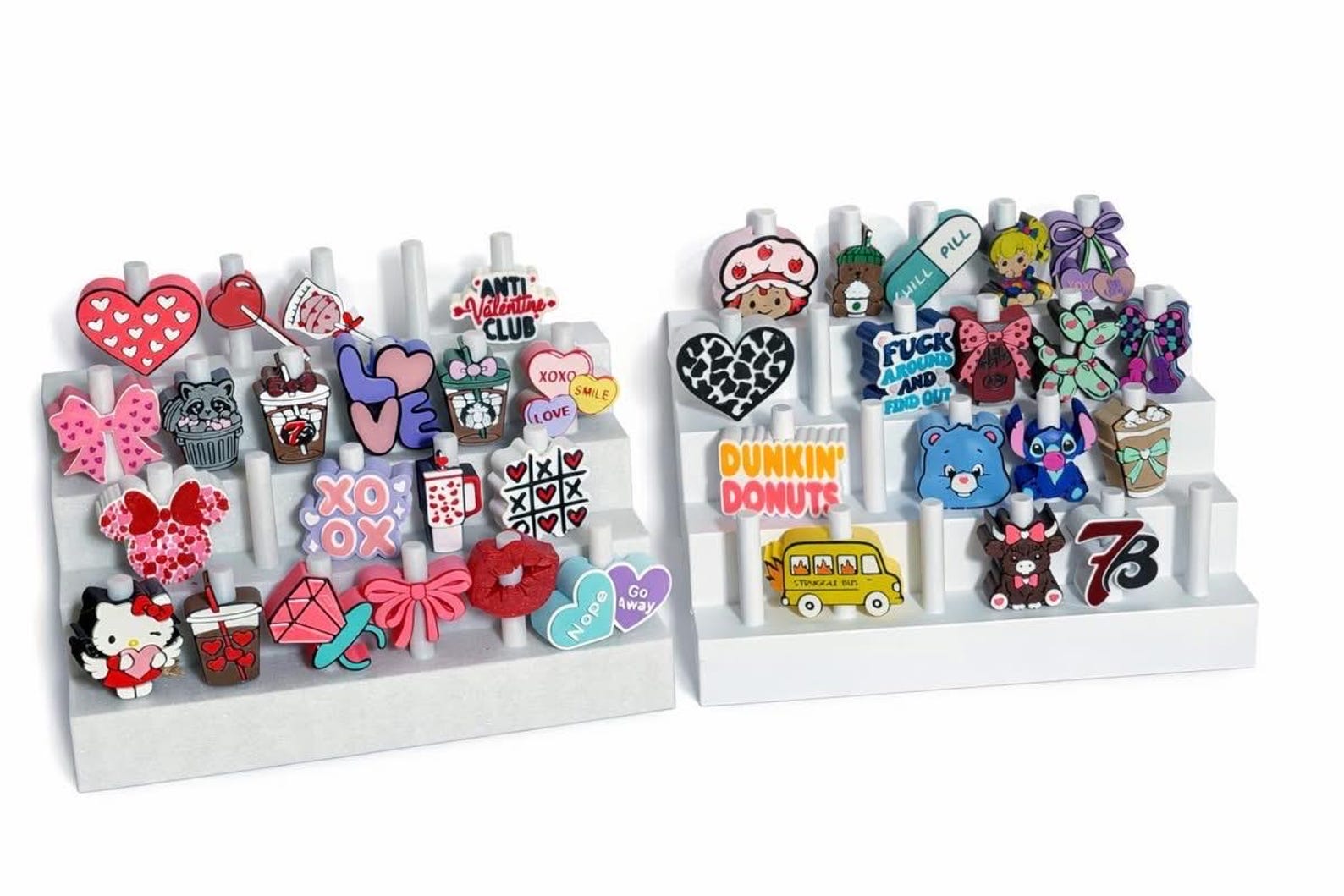 Many Toppers So Many Valentines Toppers, Charms ,3D Printed Stanley Straw Topper ...