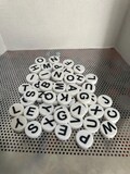 Custom 3D Printed Jumbo Friendship Beads – Double Sided Alphabet Letters – Personalized Large Name Beads for Bracelets, Crafts & Gifts