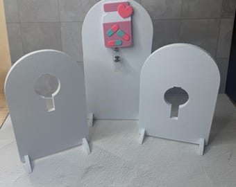 Badge Reel Display Stand 3D Printed | You Pick Color | Badge Holder Display | Nurse Gift | Healthcare Worker | Badge Reel Organizer | Event
