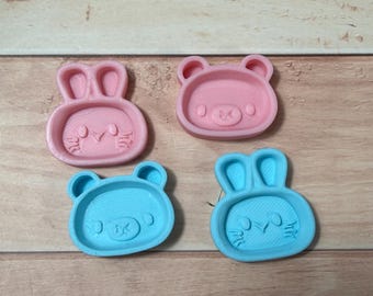 3D Printed Mini Baby plates – Fits 2.5 Inch Babies | Dollhouse Nursery Furniture | mini food tray  | You Choose Color