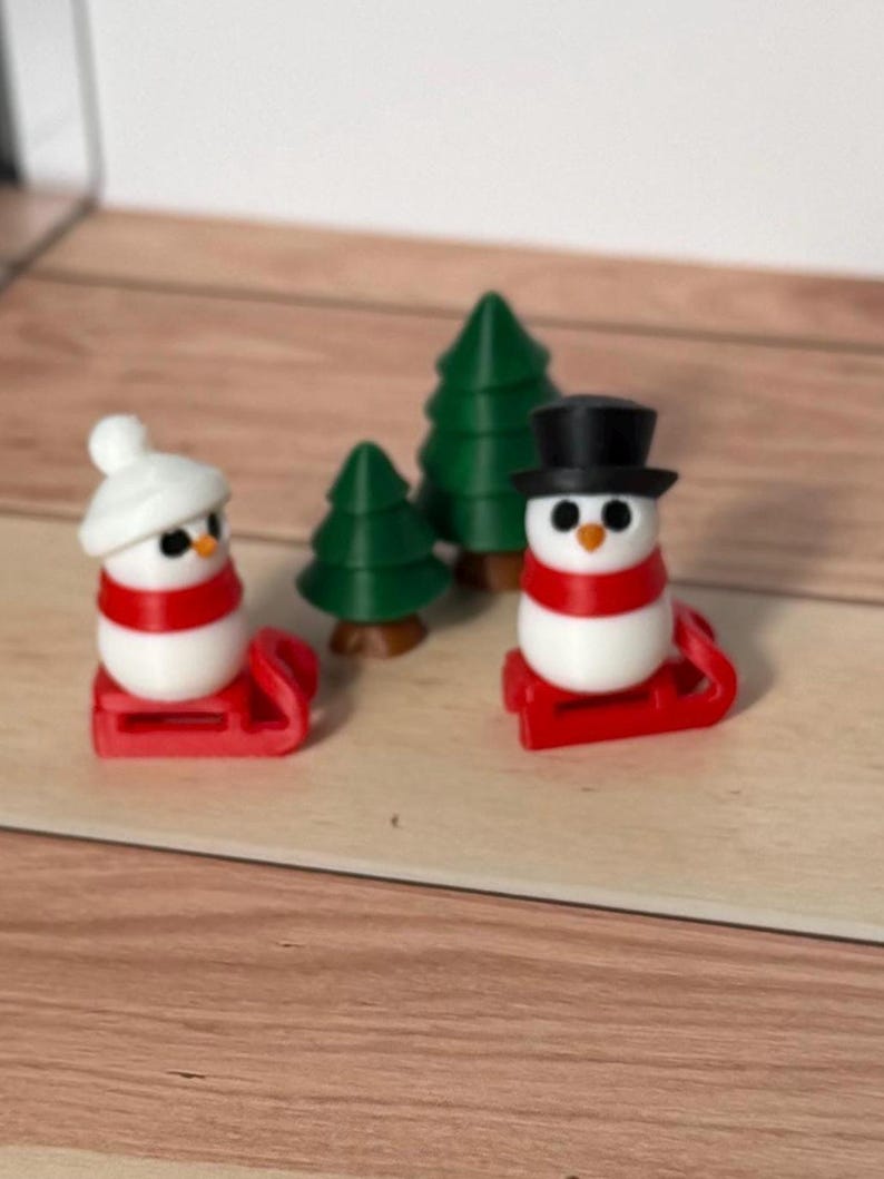 Target Mini Snowman Mini Snowman Winter Scene | 3D Printed Christmas Miniature Set ...