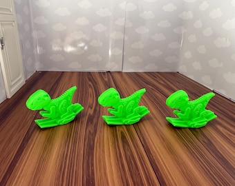 Miniature Baby Dino Rocker  – 3D Printed Dollhouse Nursery Furniture