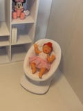 Miniature Baby glider Seat – 3D Printed Dollhouse Nursery Furniture – Pick Your Color –
