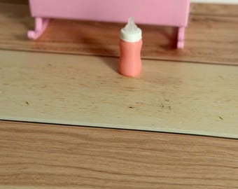 Miniature Baby Bottle mini – 3D Printed Dollhouse Accessory  – Pick Your Color –