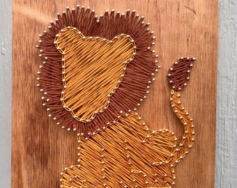 Lion String Art