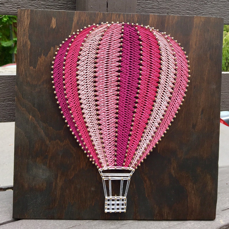 Hot Air Balloon String Art Etsy