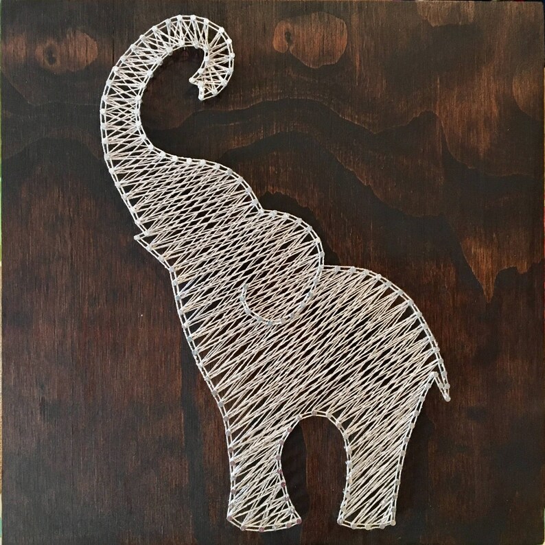 Elephant String Art | Etsy