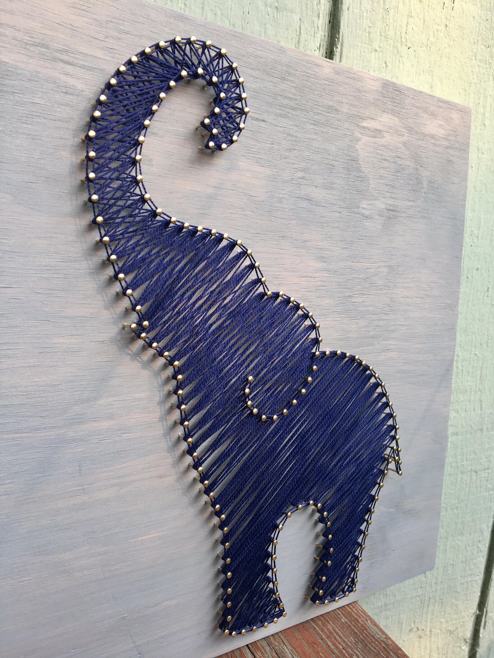 Elephant String Art Etsy