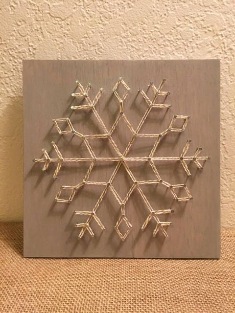Snowflake String Art - Etsy