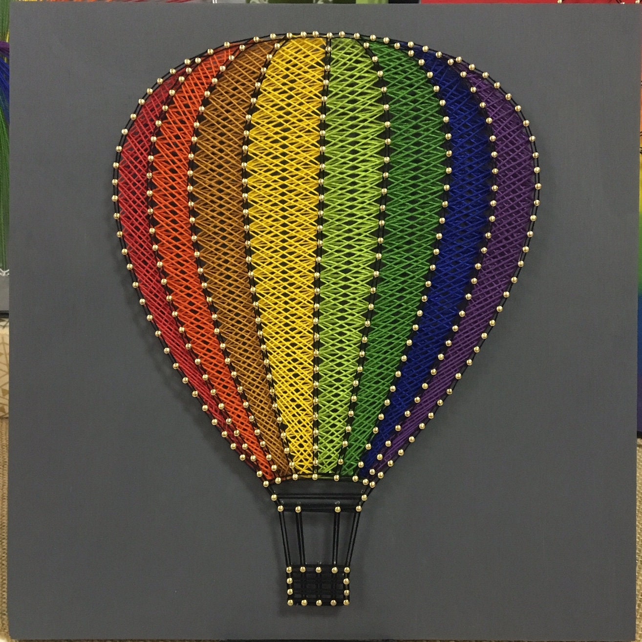 String Art - Big Hot Air Balloon