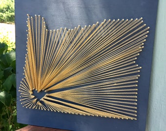 Custom State String Art