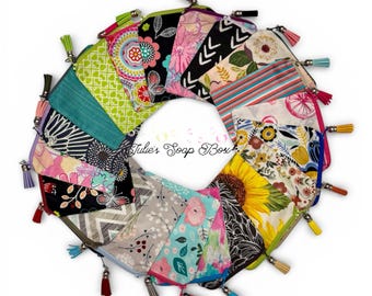 Tassel Zipper Bag; Small Zipper Bag; Money Pouch; Key Chain Purse; Accessory; Ear Bud Holder; Chapstick Holder; Gift Card Holder