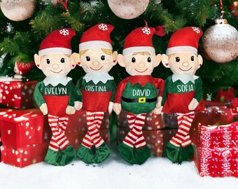 Personalized Elf; Plush Elf; Christmas Gifts for Kids; Christmas Decor; Photo Prop; Baby Gift; First Christmas Gift