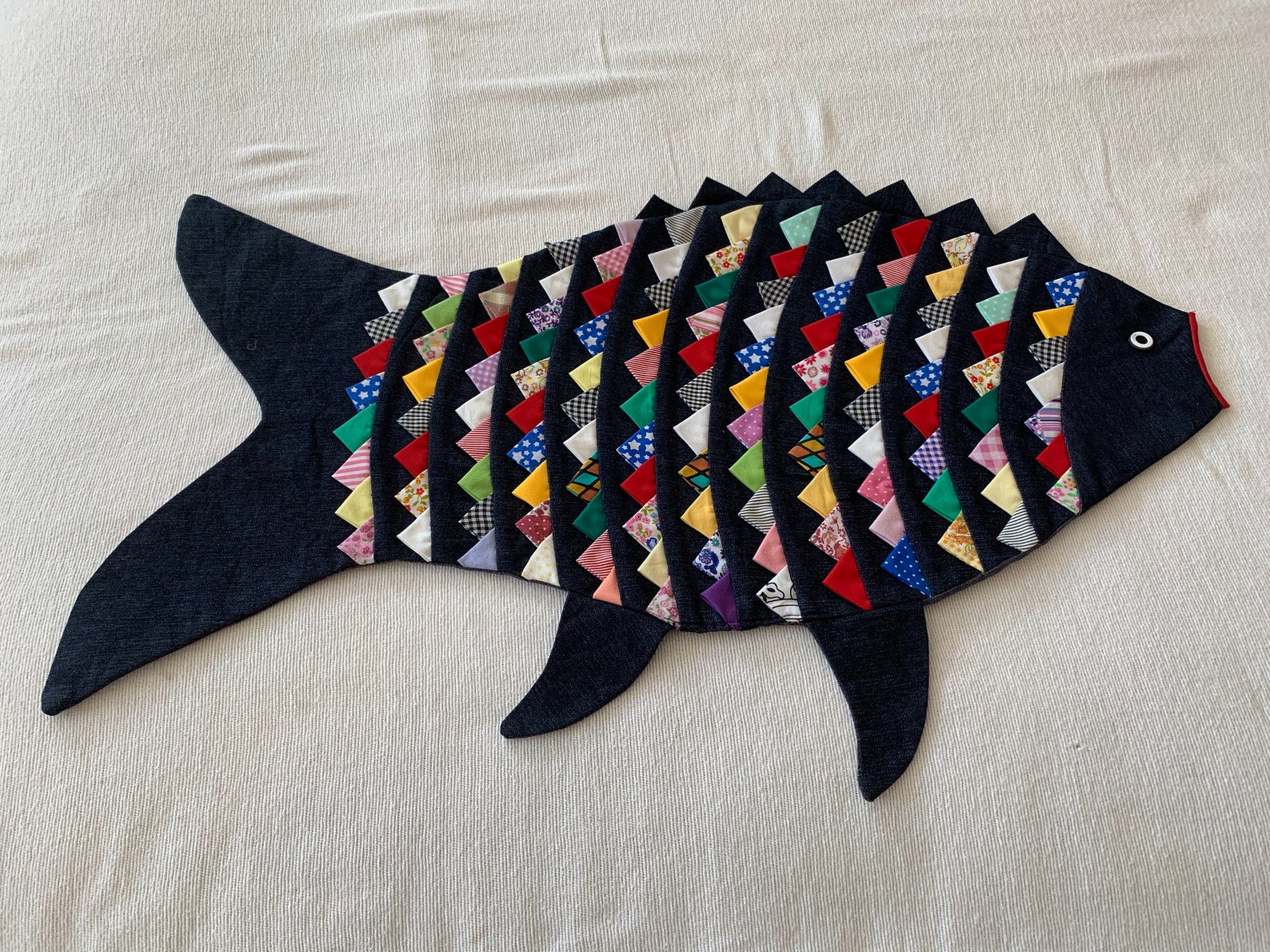 Decorative Fish Tabletop/placemat With Multi Pattern Etsy UK