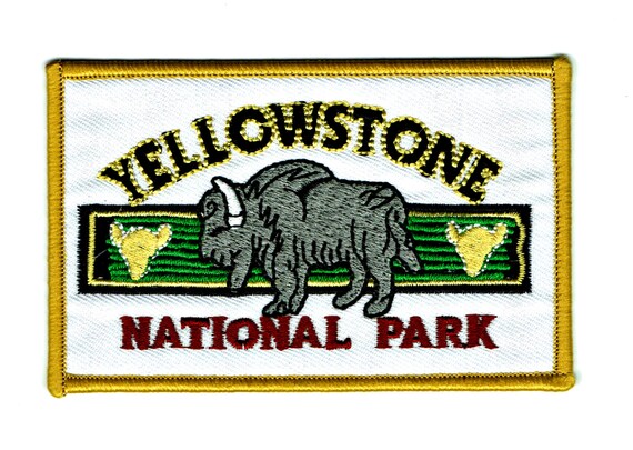 The State of Wyoming Souvenir Bison Patch 