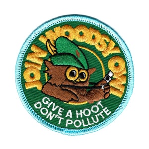 Woodland owl shop patch sweater