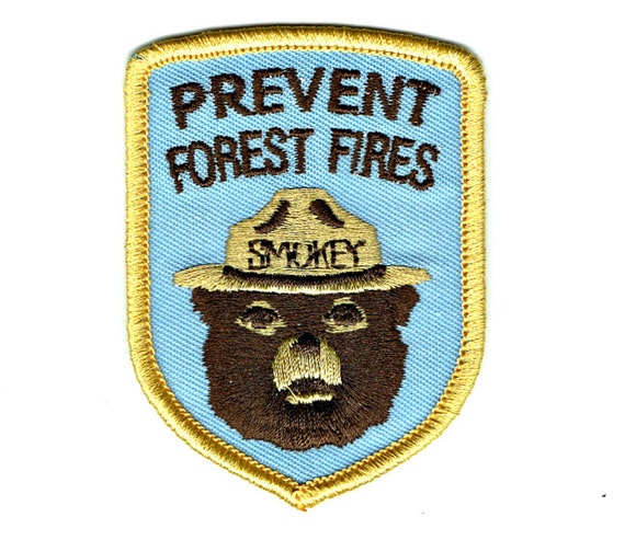 SMOKEY THE BEAR JUNIOR FOREST RANGER PREVENT FOREST FIRES PATCH 