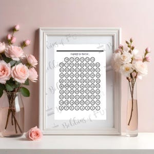 Blank Sister Missionary Countdown for Missionary serving 18 months, 78 week countdown, blank digital copy for printing 20x30, 11x14, & 8x10
