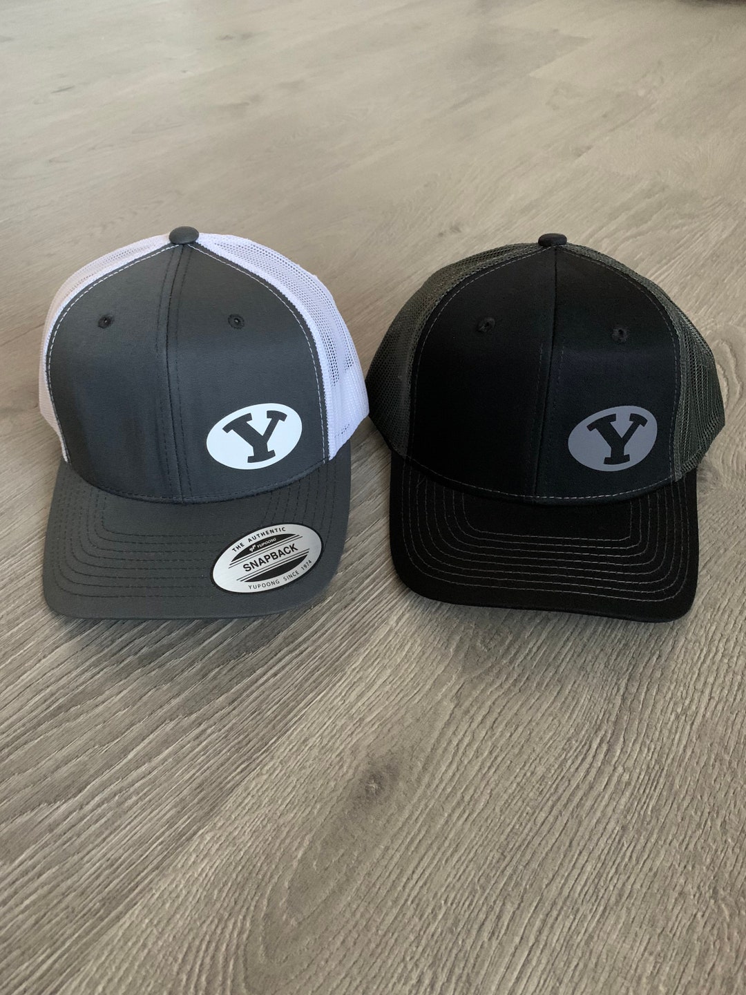 BYU Y Hat, BYU Hat Vinyl Logo and Snap Back, BYU Hat With Free Shipping