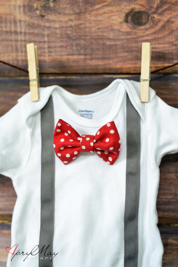 baby boy bow tie onesie