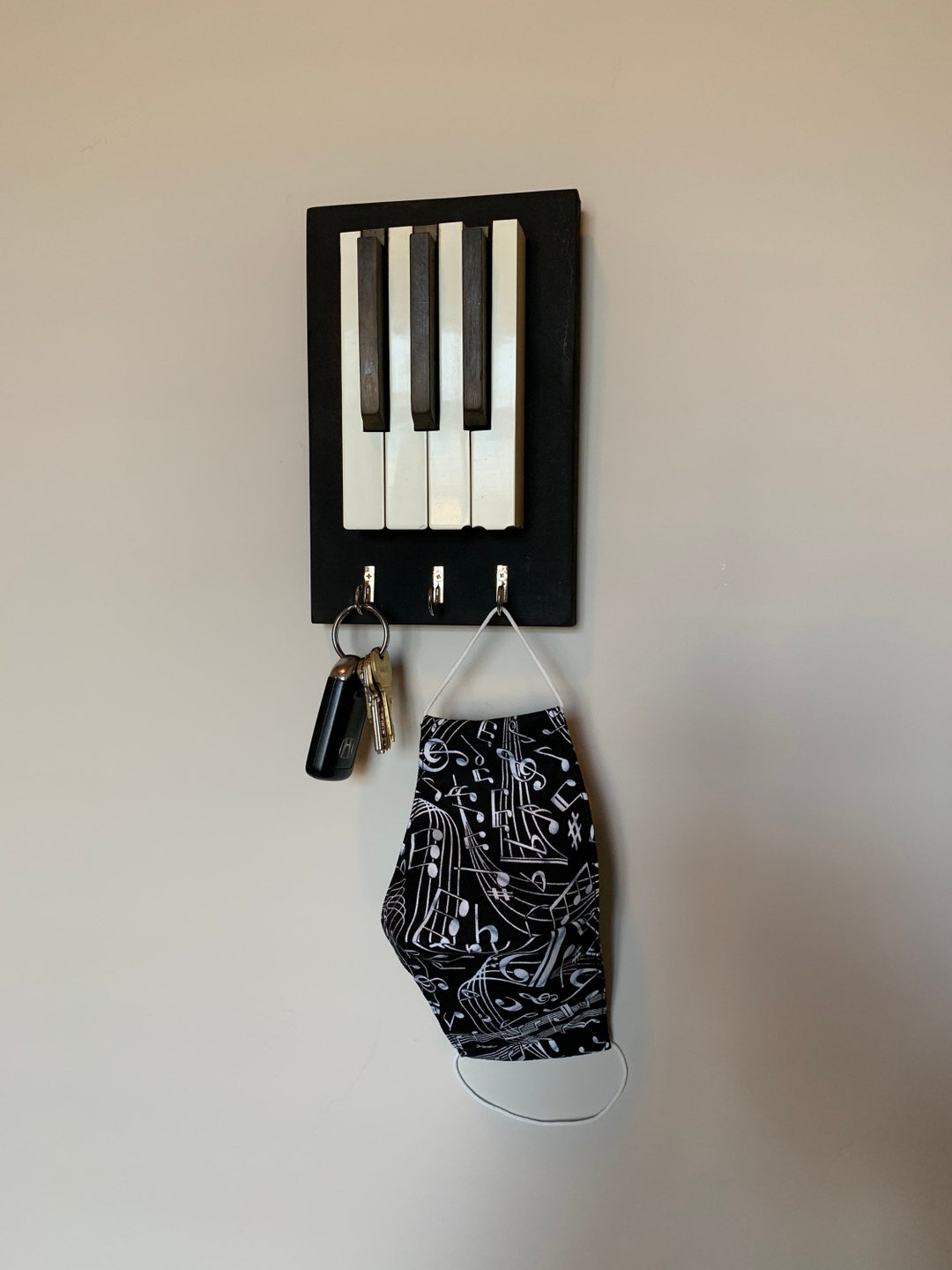 Piano key Key Holder, Piano Keys Key Holder, Piano Gift for Teacher or