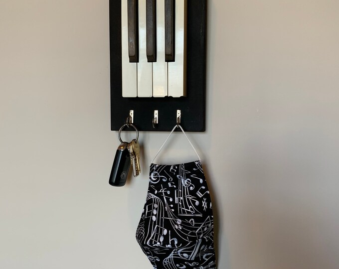 Piano key Key Holder Piano Keys Key Holder Piano Etsy