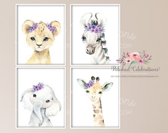 lavender wall art for nursery