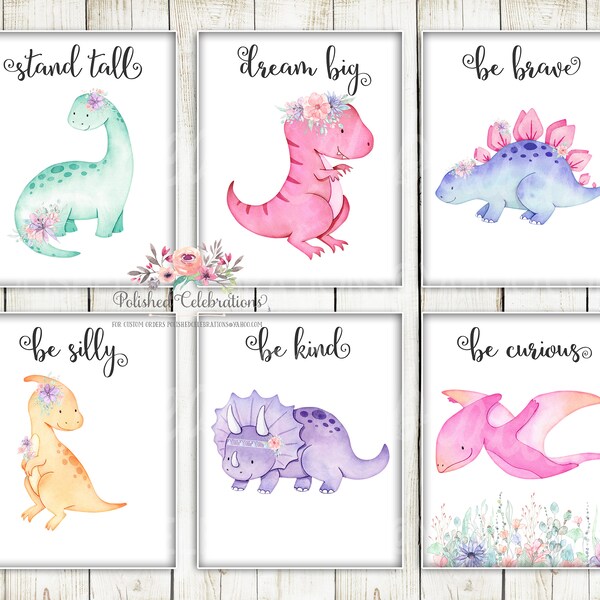 Dinosaur Nursery Prints - Etsy