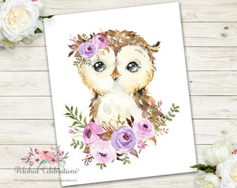 Purple Owl Baby | Etsy