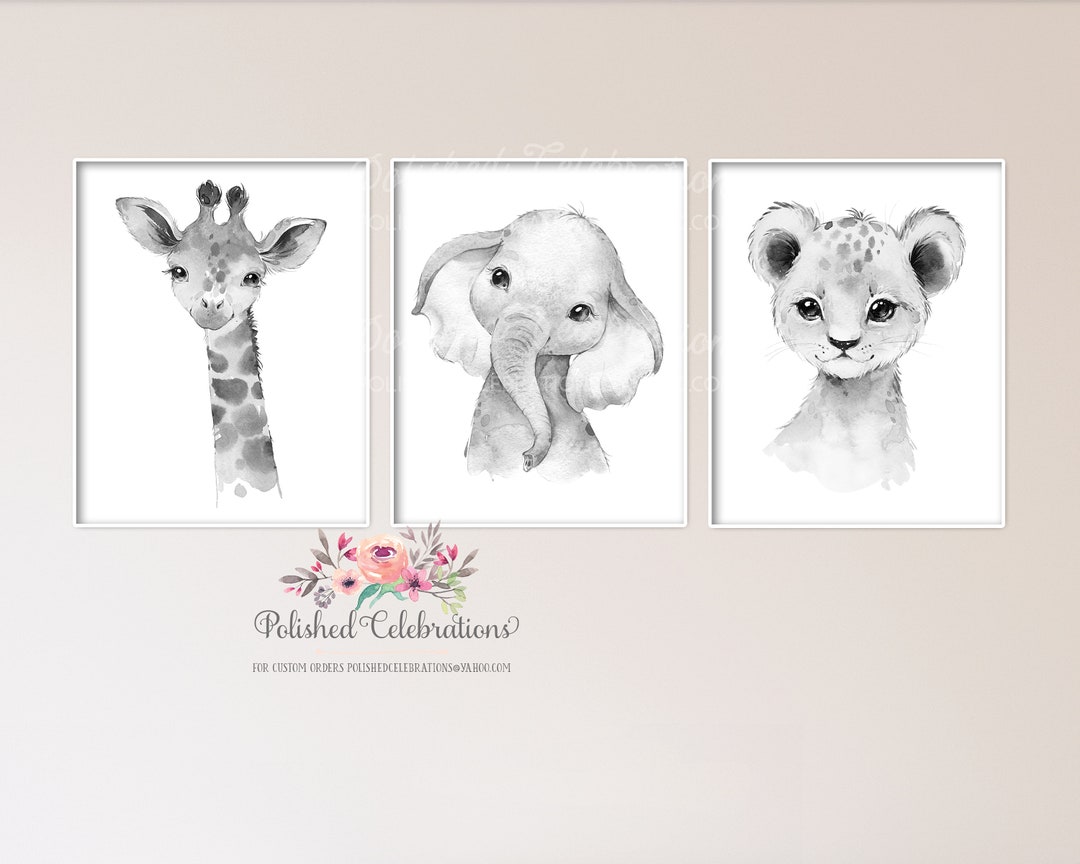Safari Nursery Decor / Printable Safari Nursery Art / Safari Baby ...