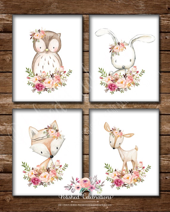 Boho woodland hotsell nursery girl