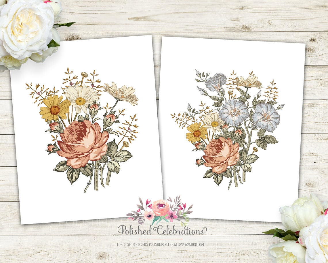 Boho Vintage Nursery Wall Art / Printable Nursery Art / Baby Etsy