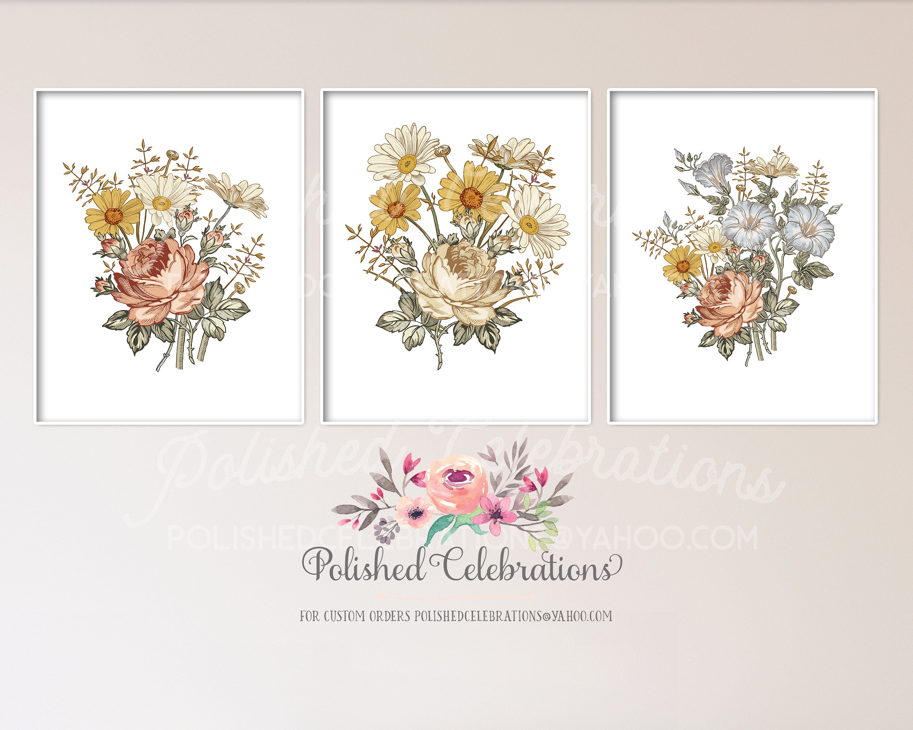 Boho Vintage Nursery Wall Art / Printable Nursery Art / Baby Etsy